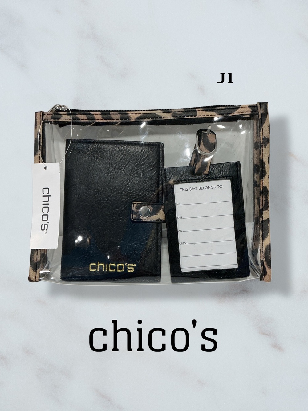 CHICOS 3 Piece Travel Set NWT